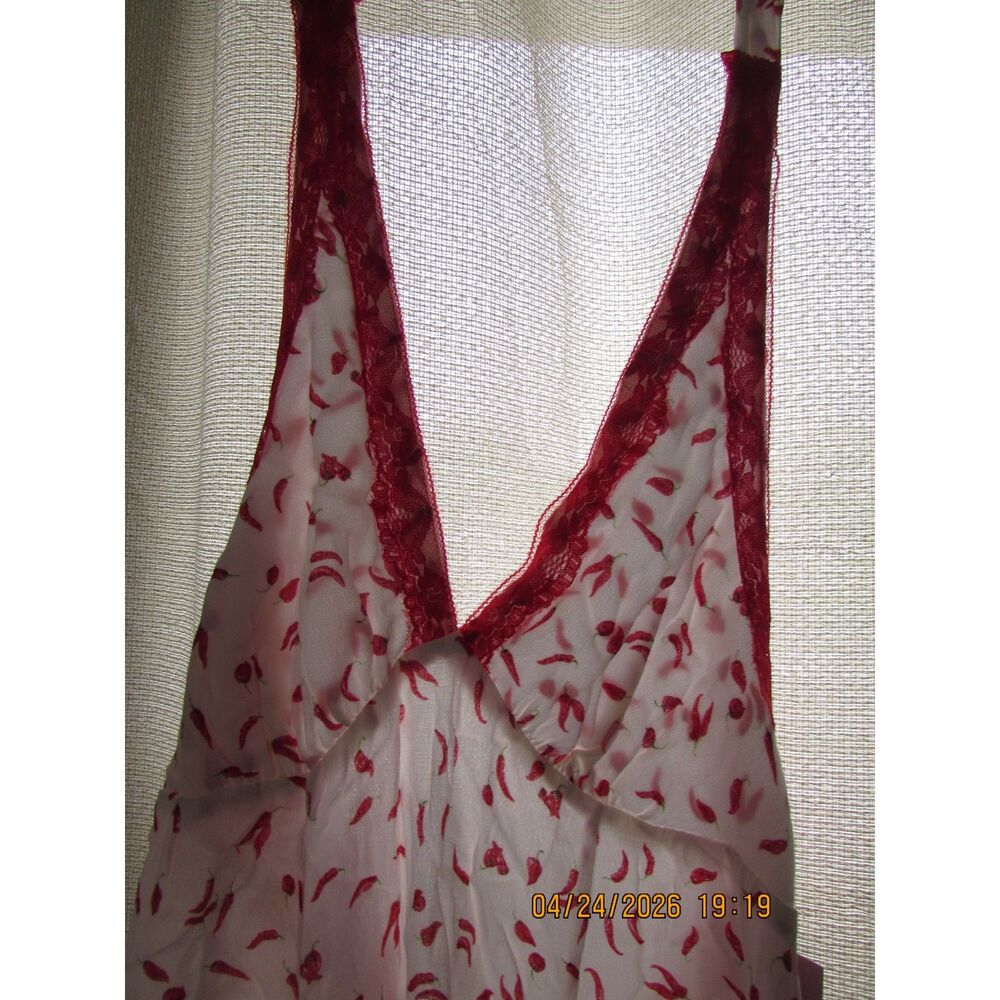 Wild Fable size M hot chili pepper halter dress ties around neck bare back new